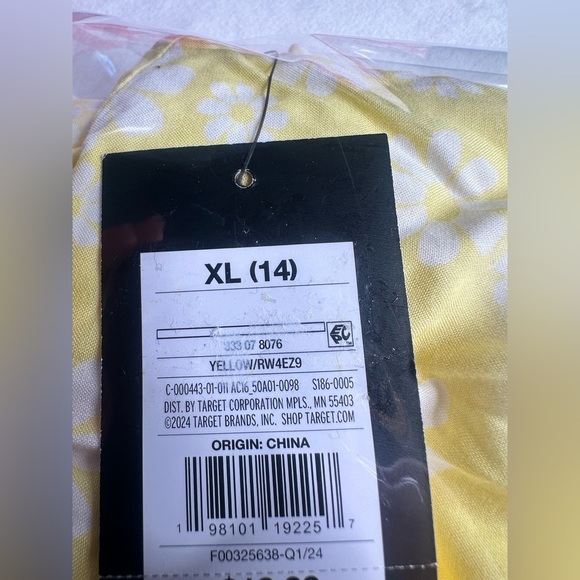 Art Class Girls Kids Smocked Tiered Dress Girls Size XL 14 Skorts - Picture 8 of 9